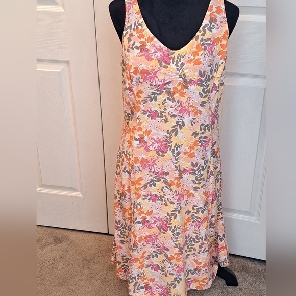 J. Jill Sleeveless Floral Print Midi Dress Size 12 - Picture 1 of 9